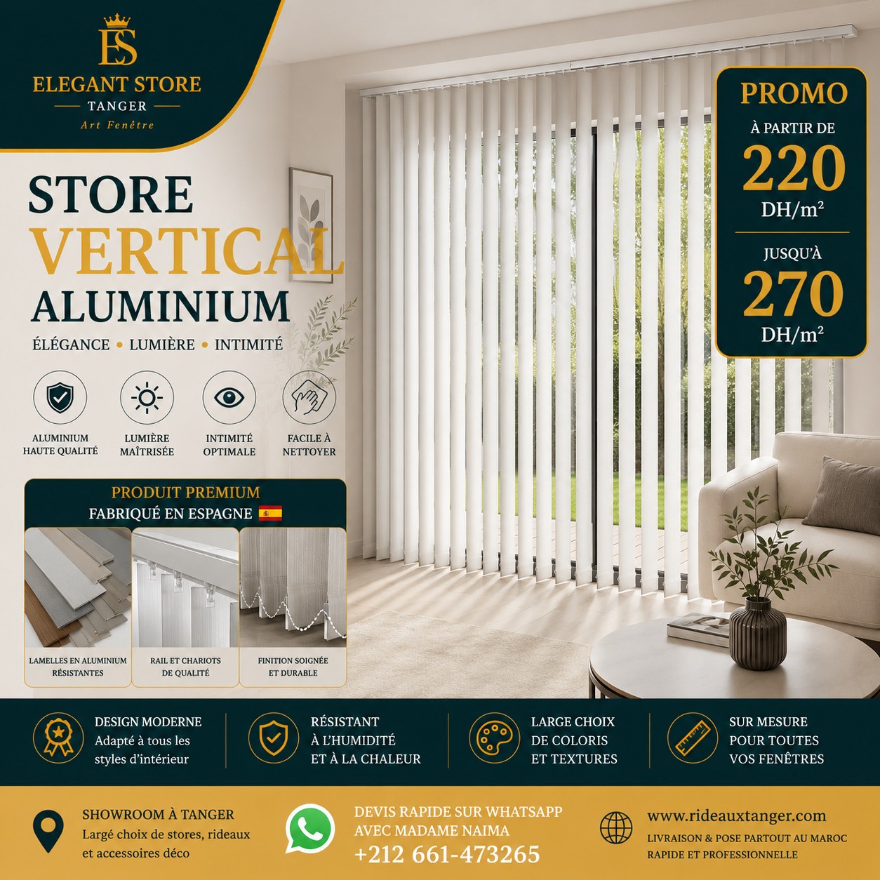 Promo store vertical aluminium Elegant Store
