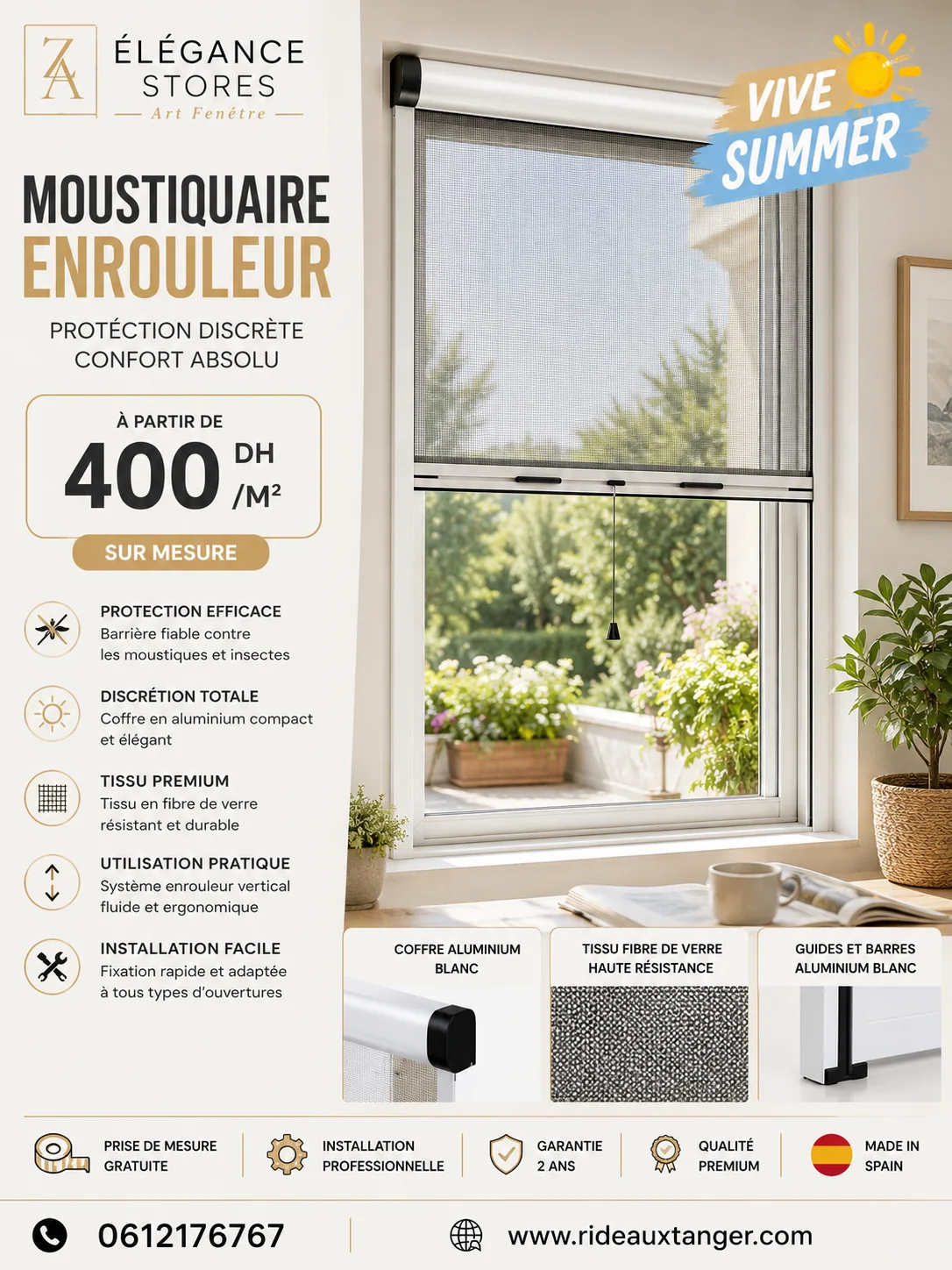 Moustiquaire Enrouleur Elegant Store